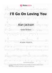 Sheet music, chords Alan Jackson - I'll Go On Loving You