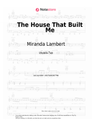 Sheet music, chords Miranda Lambert - The House That Built Me