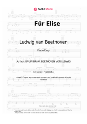 Sheet music, chords Ludwig van Beethoven - Für Elise (Bagatelle No. 25 in A minor)