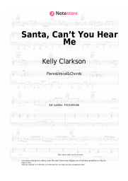 Sheet music, chords Kelly Clarkson, Ariana Grande - Santa, Can’t You Hear Me