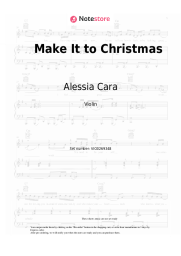 Sheet music, chords Alessia Cara - Make It to Christmas
