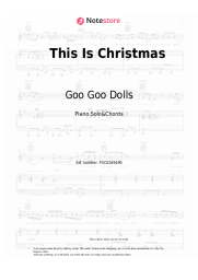 Sheet music, chords Goo Goo Dolls - This Is Christmas
