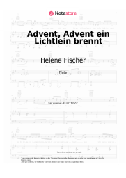 Sheet music, chords Helene Fischer - Advent, Advent ein Lichtlein brennt