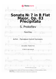 Sheet music, chords S. Prokofiev - Sonata № 7 in B Flat Major, Op. 83 Precipitato