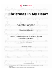 Sheet music, chords Sarah Connor - Christmas In My Heart