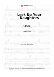 Sheet music, chords Slade - Lock Up Your Daughters