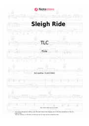 Sheet music, chords TLC - Sleigh Ride