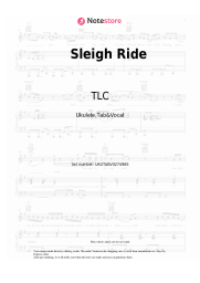 Sheet music, chords TLC - Sleigh Ride