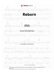 Sheet music, chords ERA - Reborn