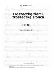 Sheet music, chords ELENI - Troszeczkę ziemi, troszeczkę słońca