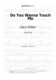 Sheet music, chords Gary Glitter - Do You Wanna Touch Me