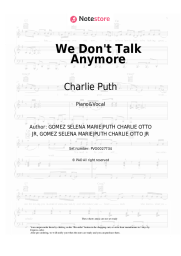 undefined Charlie Puth, Selena Gomez - We Don't Talk Anymore