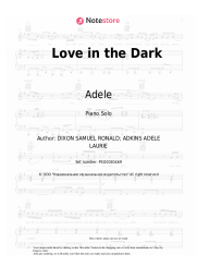 undefined Adele - Love in the Dark