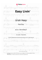 Sheet music, chords Uriah Heep - Easy Livin'