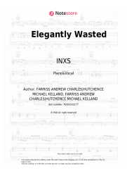 Sheet music, chords INXS - Elegantly Wasted