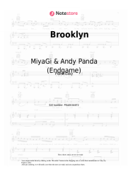 Sheet music, chords MiyaGi & Andy Panda (Endgame), TumaniYO - Brooklyn