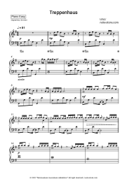 Sheet music, chords LEA - Treppenhaus
