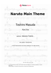 Sheet music, chords Toshiro Masuda - Naruto Main Theme