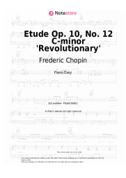 Sheet music, chords Frederic Chopin - Etude Op. 10, No. 12 C-minor 'Revolutionary'