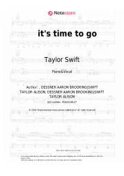 undefined Taylor Swift - it's time to go