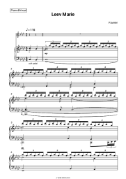 Sheet music, chords Paveier - Leev Marie