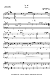 Sheet music, chords Laura Pausini - Io si (Seen)