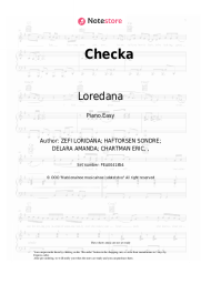 Sheet music, chords Loredana, Delara - Checka