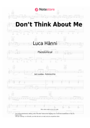 undefined Luca Hänni - Don’t Think About Me