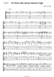 Sheet music, chords Nik P., DJ Ötzi - Ein Stern (der deinen Namen tragt)