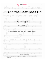 Sheet music, chords The Whispers - And the Beat Goes On