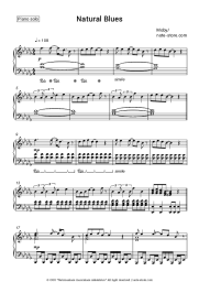 Sheet music, chords Moby - Natural Blues