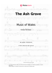 Sheet music, chords Music of Wales -  The Ash Grove