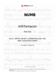 Sheet music, chords XXXTentacion - NUMB