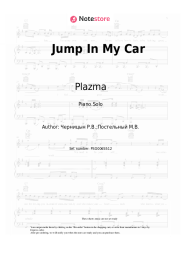 Sheet music, chords Plazma - Jump In My Car