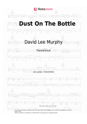 Sheet music, chords David Lee Murphy - Dust On The Bottle