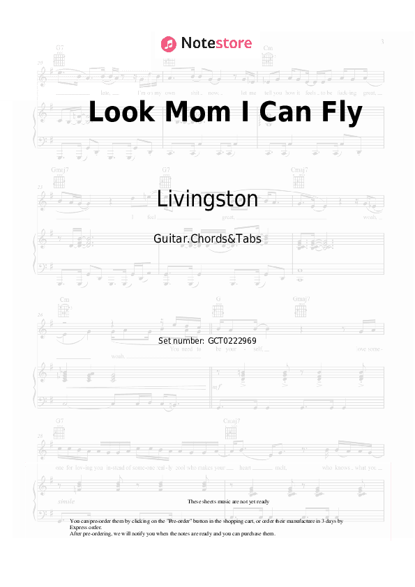 Look Mom I Can Fly - Livingston Chords and Tabs - Guitar.Chords&Tabs