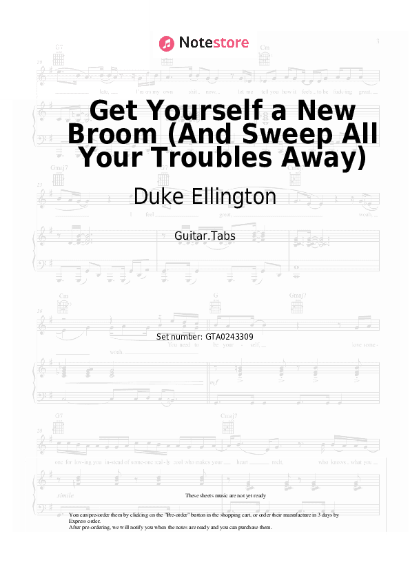 Get Yourself a New Broom (And Sweep All Your Troubles Away) - Duke Ellington Tabs - Guitar.Tabs