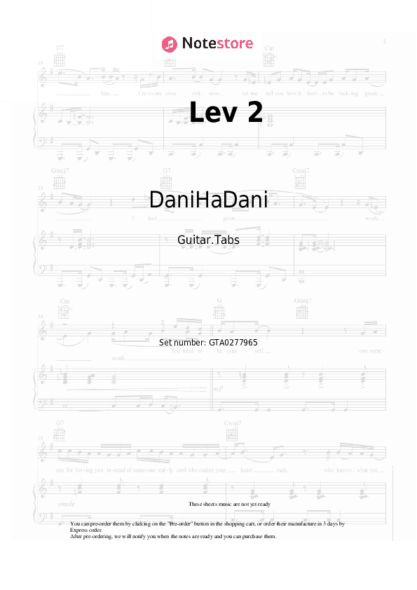 Lev 2 - DaniHaDani Tabs - Guitar.Tabs