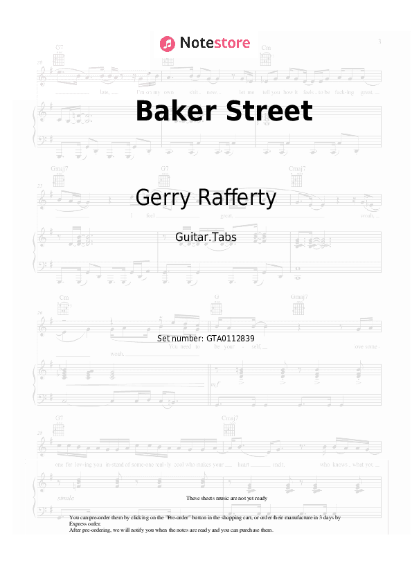 Baker Street - Gerry Rafferty Tabs - Guitar.Tabs