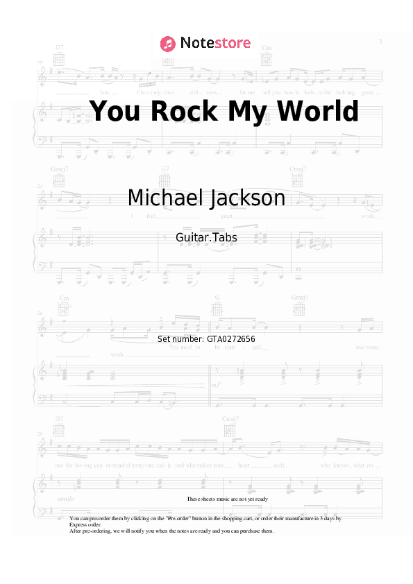 You Rock My World - Michael Jackson Tabs - Guitar.Tabs