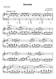 Sheet music, chords Franz Schubert - Ständchen (Der Schwanengesang, D 957)