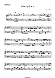 Sheet music, chords Lara Fabian - Love by Grace