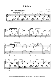Sheet music, chords Edvard Hagerup Grieg - Lyric Pieces, op.12. No. 1 Arietta