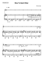 Sheet music, chords Olivia Dean - Nice To Each Other