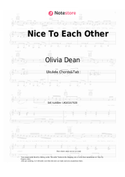 Sheet music, chords Olivia Dean - Nice To Each Other