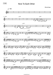 Sheet music, chords Olivia Dean - Nice To Each Other