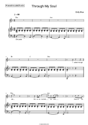 Sheet music, chords Enlly Blue - Through My Soul