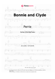 Sheet music, chords Perrie - Bonnie and Clyde