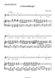 Sheet music, chords GroßstadtEngel - Gute Laune