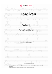 Sheet music, chords Sylver - Forgiven